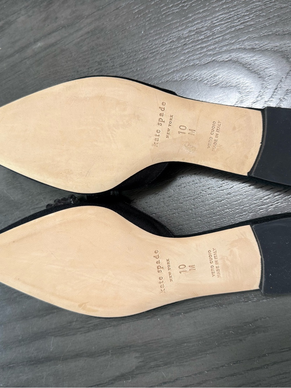 Kate Spade‎ New York Women's Blossom Black Canvas Mule Size 10 M - Picture 6 of 8